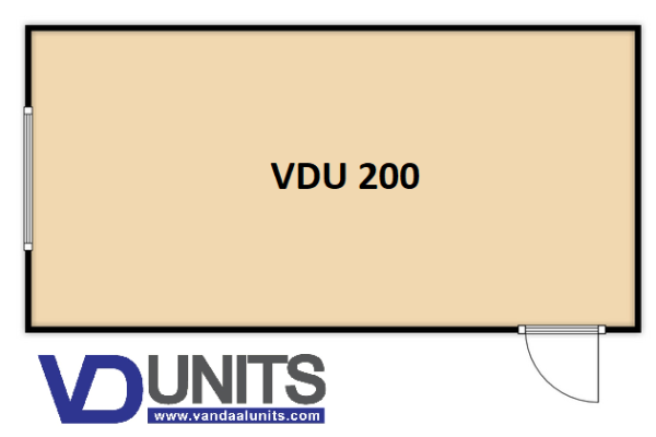 VDU 200 6m x 3m geïsoleerde unit - Afbeelding 2